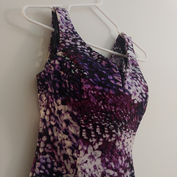 Purple Haze Flower Dress, mini-mid thigh - Picture 4 of 7